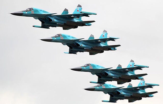 Phi đội chiến đấu cơ Su-34 của Nga