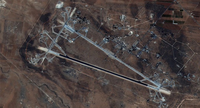 Căn cứ không quân Shayrat của Syria trở thành mục tiêu tên lửa Mỹ hôm 7/4