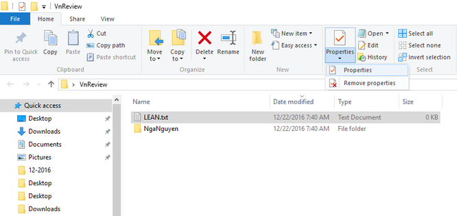 Mẹo ẩn file và thư mục trên Windows 10 ảnh 1