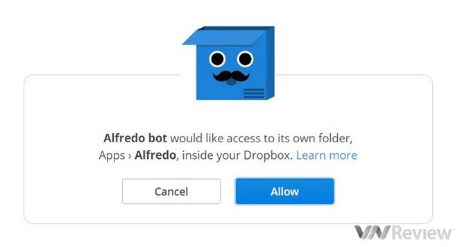 Cách tải file lên Dropbox ngay từ Facebook Messenger ảnh 3
