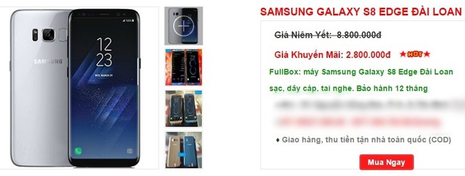 Xịn chưa bán, Galaxy S8 nhái đã tung hoành thị trường, giá khoảng 3 triệu đồng ảnh 2