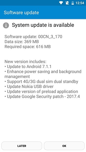 Nokia 6 bắt đầu nhận cập nhật Android 7.1.1 ảnh 1