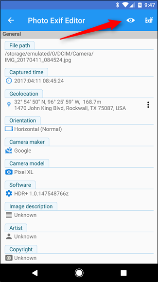 Hướng dẫn xem và chỉnh sửa dữ liệu EXIF trên Android ảnh 9