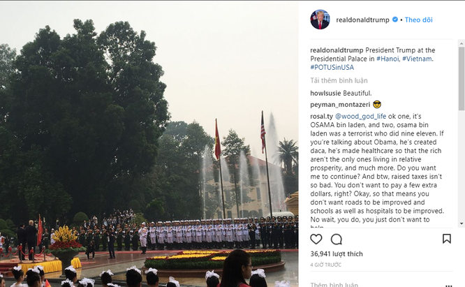 Hình ảnh Hà Nội tươi đẹp trên trang cá nhân của Tổng thống Mỹ Donald Trump ảnh 5