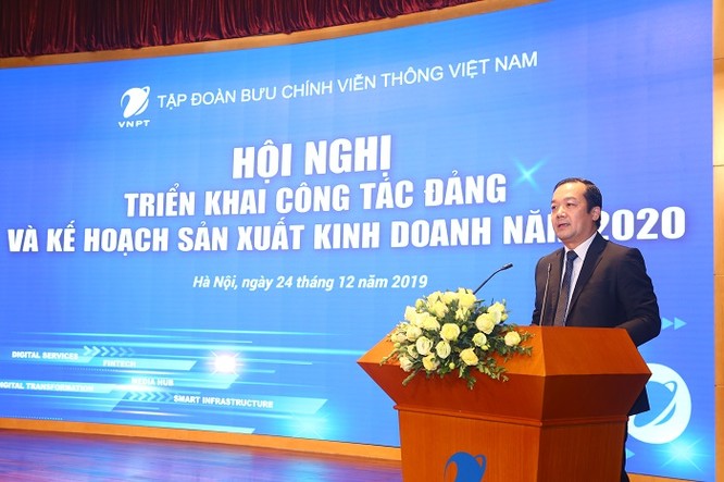 Tổng Giám đốc VNPT Phạm Đức Long phát biểu tại hội nghị