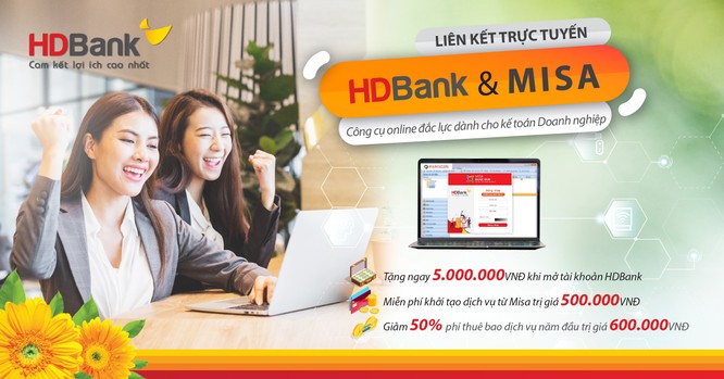 HDBank kết hợp cùng MISA triển khai dịch vụ kế toán online ảnh 1