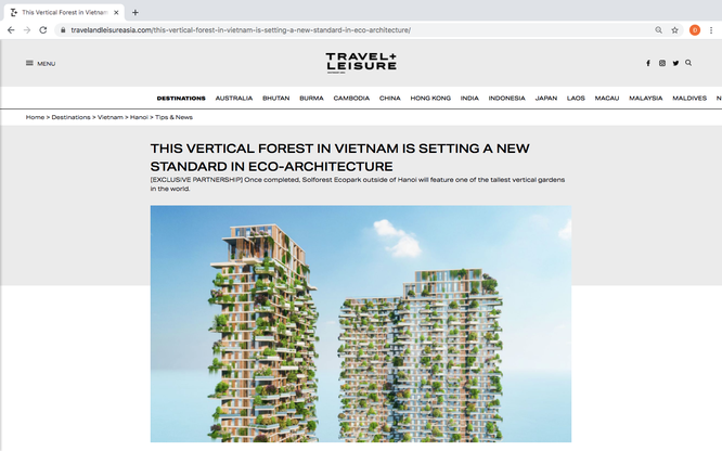 Tạp chí danh tiếng của Mỹ viết về tòa tháp xanh cao nhất của Việt Nam ảnh 1