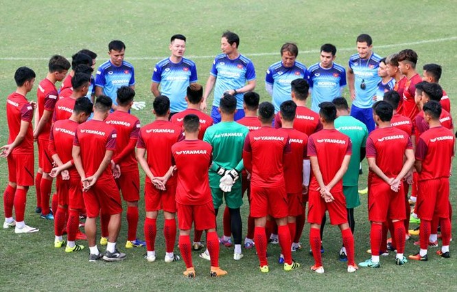 Hiện tại, U23 Việt Nam đang có 28 cầu thủ do HLV Kim Han-yoon dẫn dắt (ảnh SGGP)