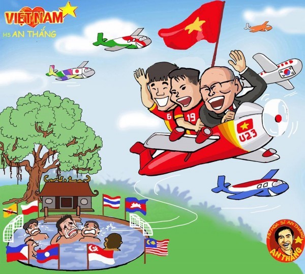 Mục tiêu của ông là vô địch SEA Games đưa Việt Nam tiến xa nhất ở vòng loại World Cup 2022 khu vực châu Á. (ảnh An Thắng)