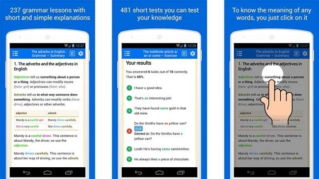 10 ứng dụng học ngữ pháp tiếng Anh tốt nhất trên Android ảnh 1