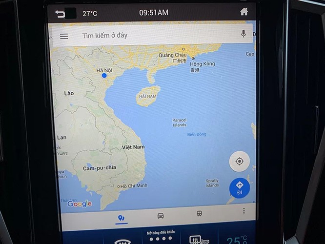 Ôtô Trung Quốc bán tại Việt Nam có bản đồ đường lưỡi bò ảnh 1