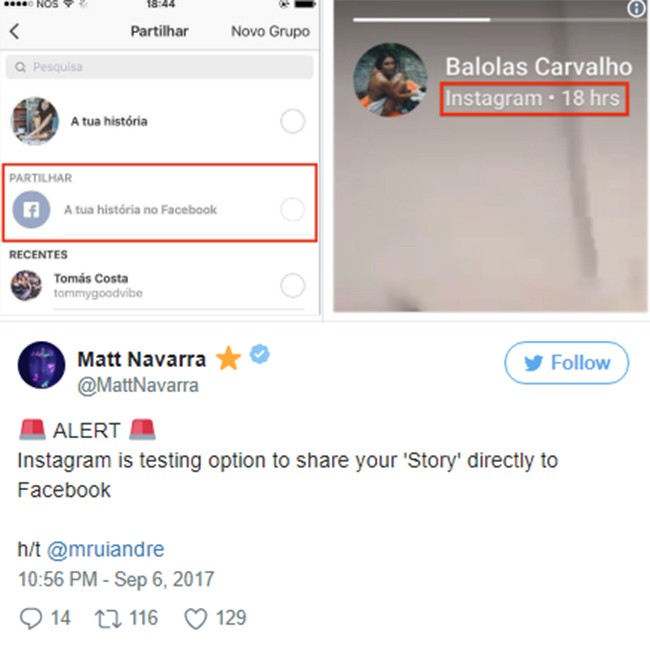 Facebook thử nghiệm tính năng đăng chéo Instagram Story lên Facebook ảnh 1