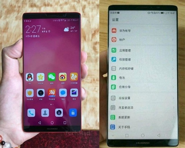 Huawei Mate 10 lộ ảnh: đẹp chẳng kém gì Galaxy Note 8 ảnh 1