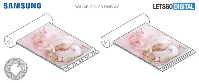 Samsung xin cấp bằng sáng chế cho màn hình cuộn với cảm biến vân tay ảnh 1