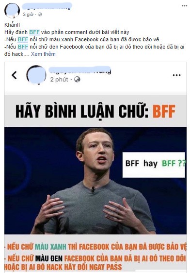 Kiểm tra bảo mật Facebook bằng cú pháp BFF chỉ là trò câu Like ảnh 1