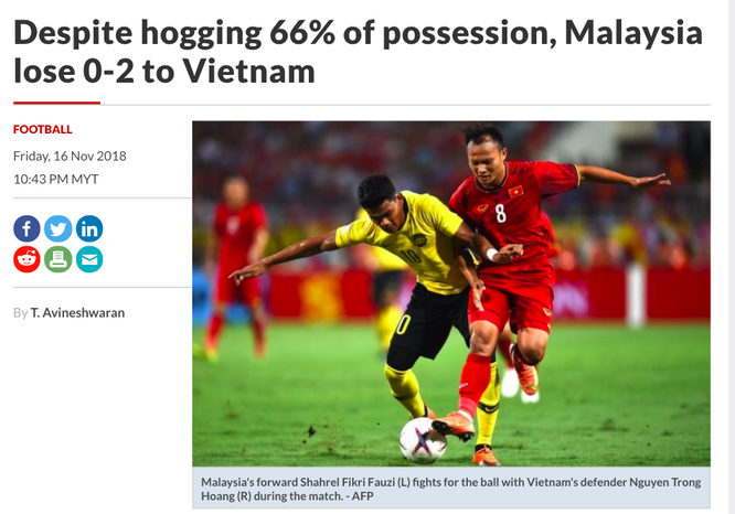 Báo chí Malaysia viết gì về trận thua trước đội tuyển Việt Nam? ảnh 2