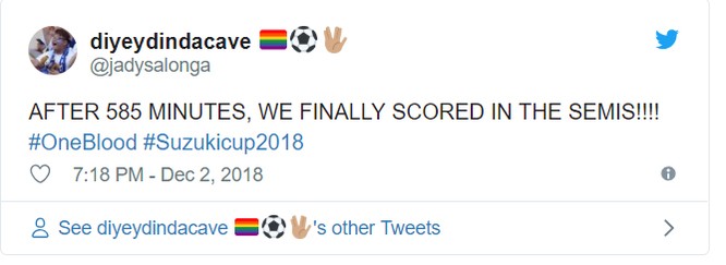 Người hâm mộ bóng đá Philippines lên Twitter ăn mừng dù thua Việt Nam ảnh 3