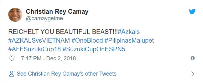 Người hâm mộ bóng đá Philippines lên Twitter ăn mừng dù thua Việt Nam ảnh 5
