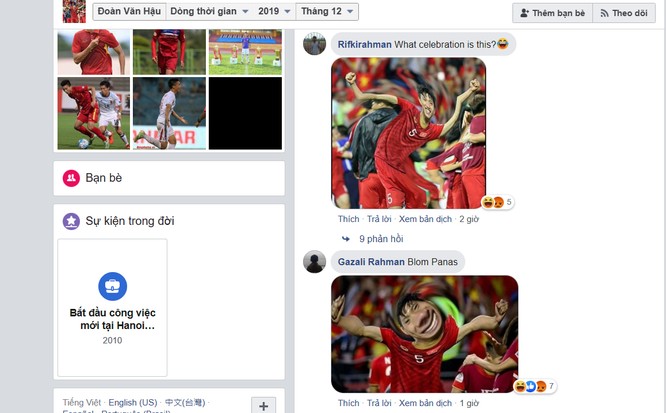 Người hâm mộ Indonesia tấn công trang facebook Đoàn Văn Hậu ngay sau trận đấu ảnh 3