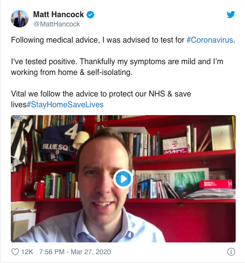 Bộ trưởng Y tế Anh Matt Hancock dương tính với Covid-19 ảnh 1