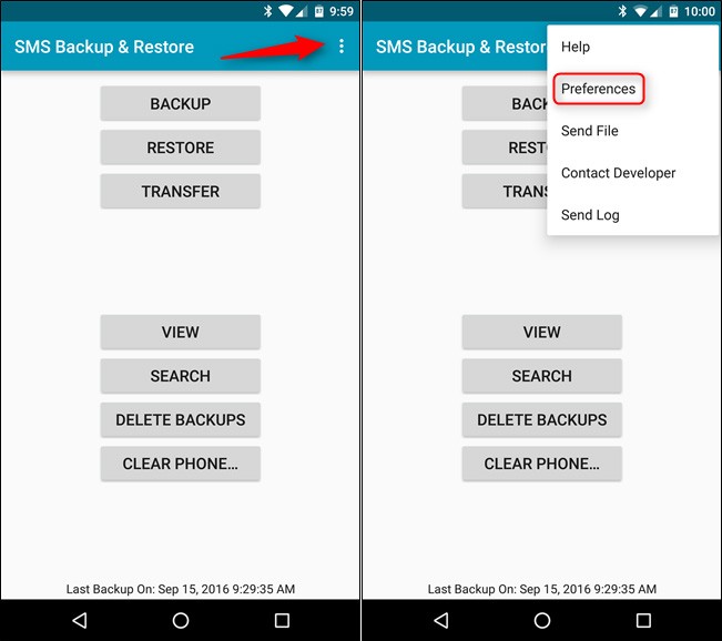 Backup tin nhắn SMS vào email, Dropbox, Google Drive ảnh 11