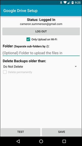 Backup tin nhắn SMS vào email, Dropbox, Google Drive ảnh 7