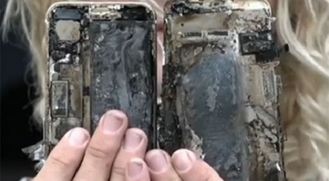 iPhone 7 bắt lửa và phát nổ trên xe hơi ảnh 2