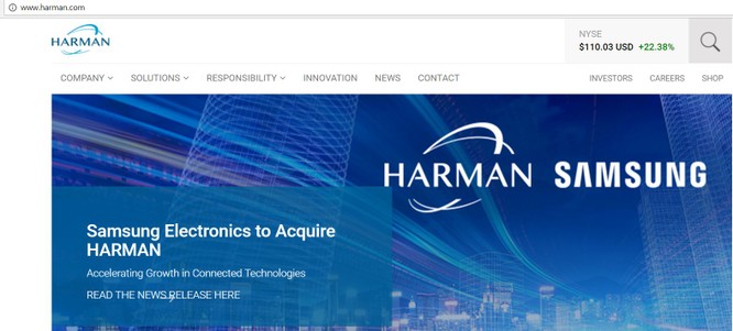 Samsung chi 8 tỷ USD mua lại Harman ảnh 1
