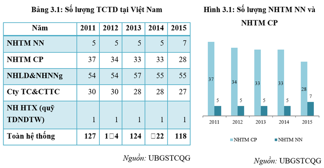 Việt Nam còn bao nhiêu tổ chức tín dụng? ảnh 1