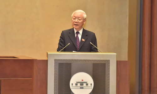 Tổng bí thư, Chủ tịch nước Nguyễn Phú Trọng. Ảnh: TTX
