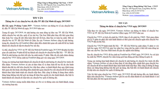 Vietnam Airlines chính thức xin lỗi hơn 200 hành khách trên chuyến bay VN31 ảnh 2