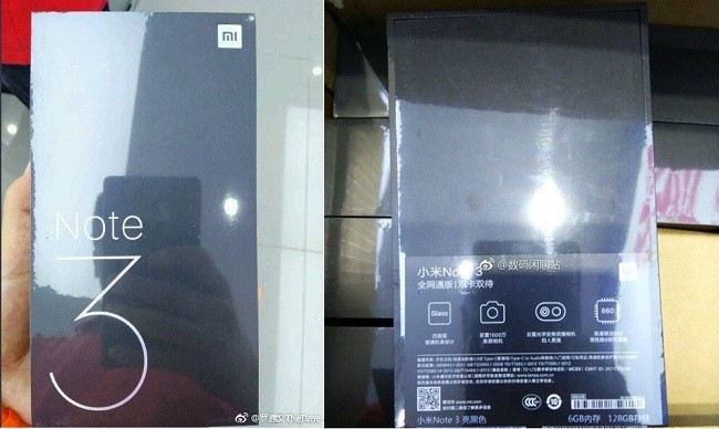 Lộ ảnh hộp bán lẻ của Xiaomi Mi Note 3 trước giờ ra mắt ảnh 1