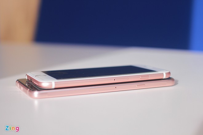 Galaxy A7 2016 so màu vàng hồng với iPhone 6S ảnh 4