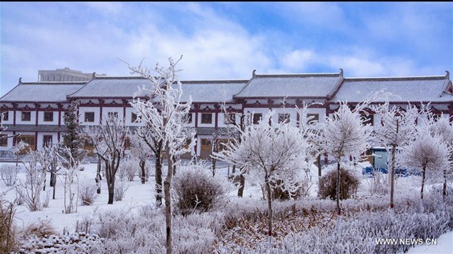 Băng tuyết phủ trắng các danh thắng ở Trung Quốc ảnh 8