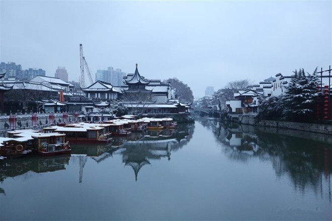Băng tuyết phủ trắng các danh thắng ở Trung Quốc ảnh 4