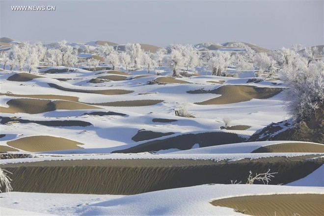 Băng tuyết phủ trắng các danh thắng ở Trung Quốc ảnh 5