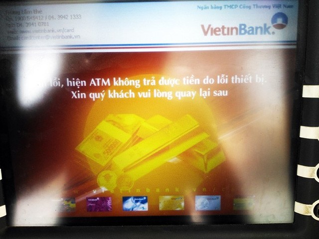 Hàng loạt ATM nghỉ Tết sớm ảnh 1