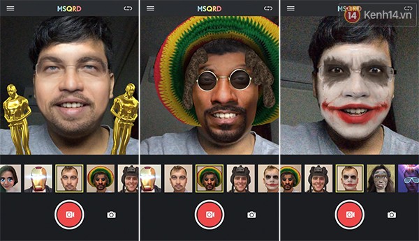 Cười ngất với ứng dụng selfie thực tế ảo MSQRD ảnh 1