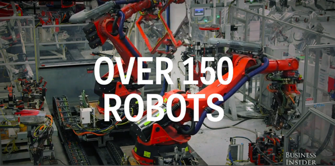 Cận cảnh nhà máy sản xuất xe hơi với 150 robot của Tesla ảnh 9