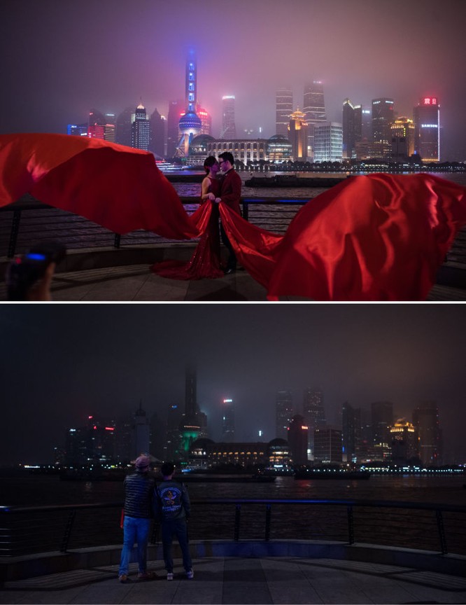 Quang cảnh Thượng Hải trong Giờ Trái Đất 