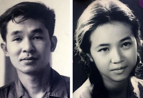 Hai vợ chồng nhà văn Bùi Bình Thi thời trẻ