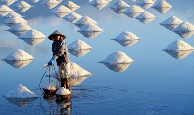 Cánh đồng muối Việt: Nơi ngắm hoàng hôn đẹp nhất thế giới ảnh 4