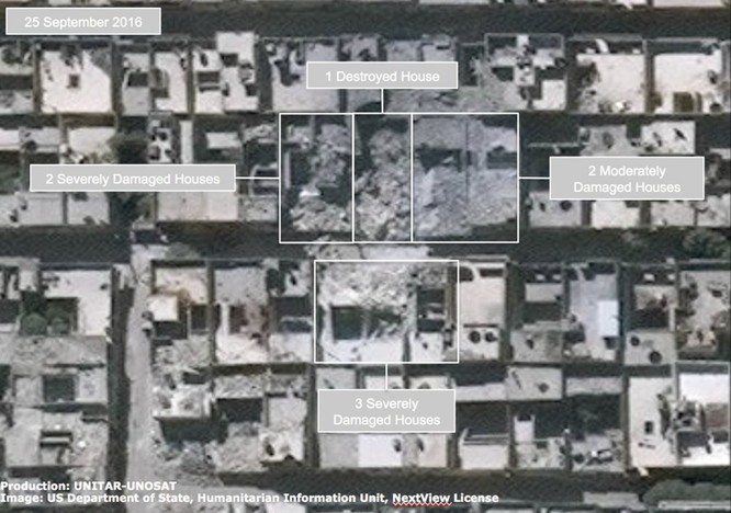 Chiến sự Syria: Tử địa Aleppo tan hoang nhìn từ vệ tinh ảnh 3
