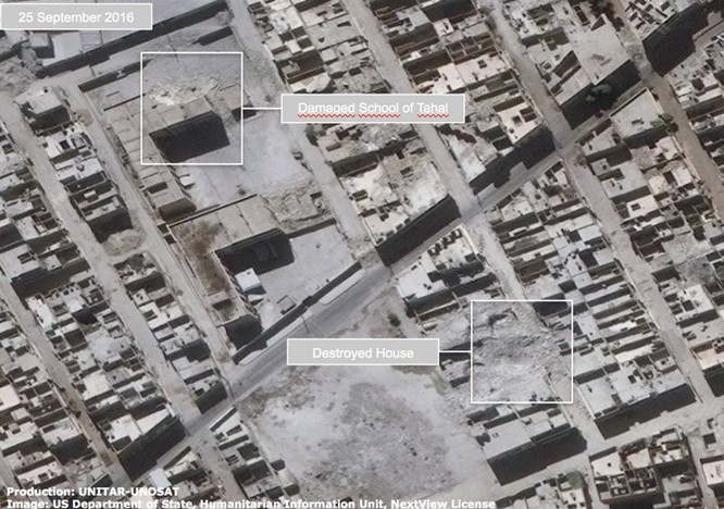 Chiến sự Syria: Tử địa Aleppo tan hoang nhìn từ vệ tinh ảnh 5