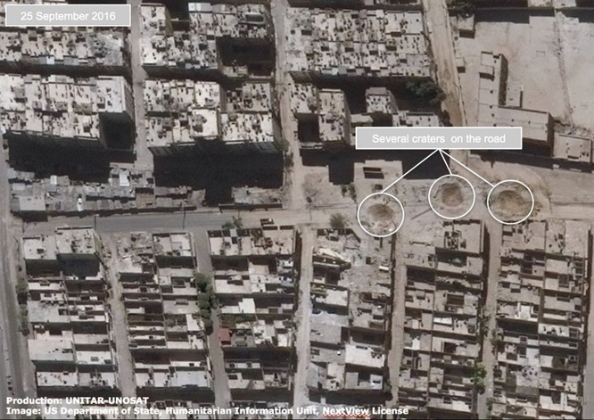 Chiến sự Syria: Tử địa Aleppo tan hoang nhìn từ vệ tinh ảnh 6