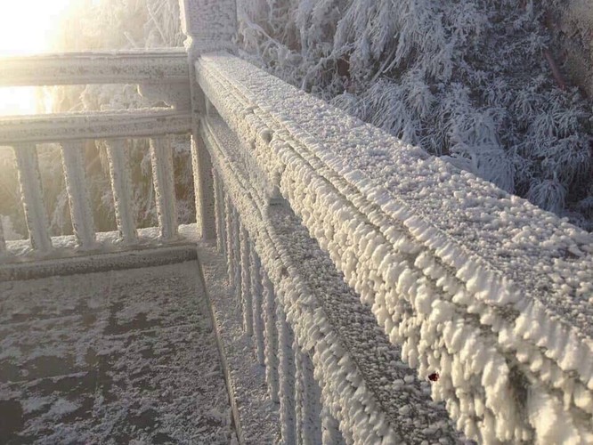 Fansipan huyền ảo băng tuyết trong nắng sớm khiến dân mạng sôi sục ảnh 8