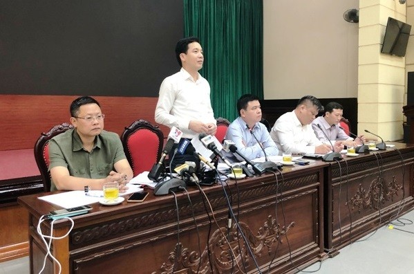  Giám đốc Sở Tài chính Nguyễn Việt Hà trả lời tại buổi giao ban báo chí.