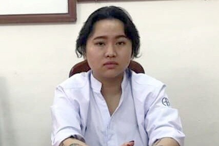 Nguyễn Lan Hương. Ảnh: Công an Hà Nội.