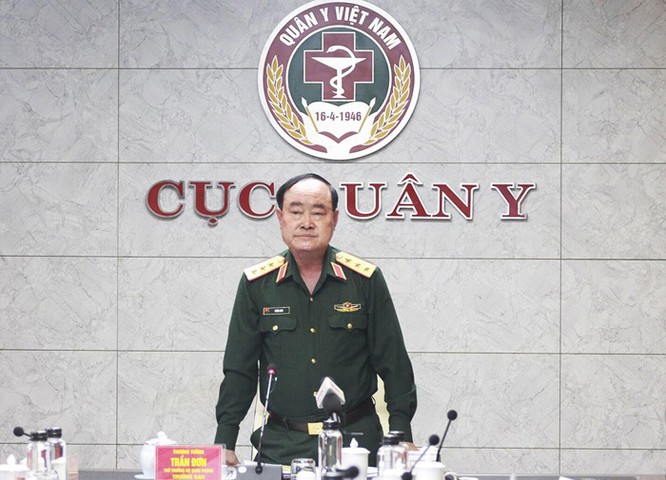 Thượng tướng Trần Đơn, Thứ trưởng Bộ Quốc phòng, Trưởng Ban Chỉ đạo phòng, chống dịch COVID-19 của Bộ Quốc phòng. Ảnh: BQP.