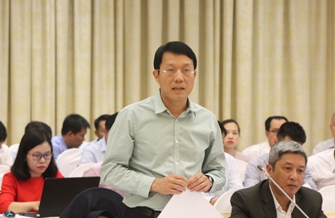 Thiếu tướng Lương Tam Quang trả lời tại buổi họp báo